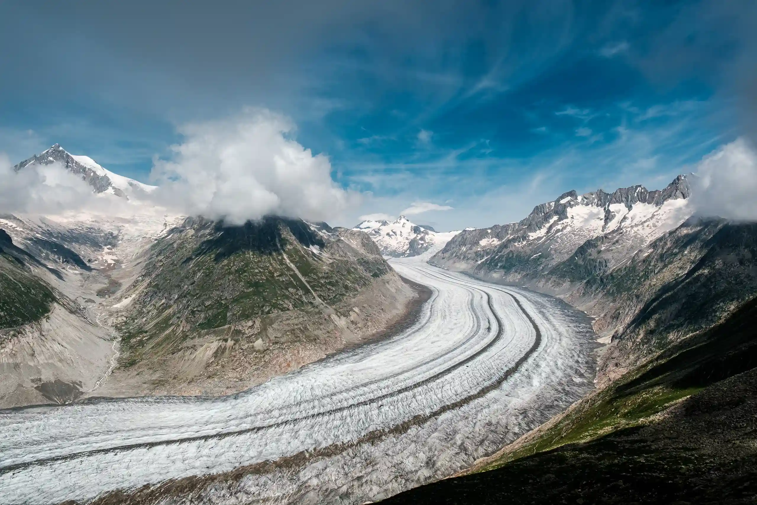 Patrick Cernoch Landschaft Natur Aletschgletscher Eggishorn Fiescheralp Aletscharena Konkordiaplatz